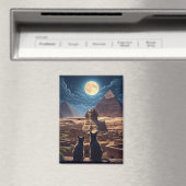 ギザ猫のエジプトのスフィンクスのピラミッド マグネット (インサイチュ (食洗機))