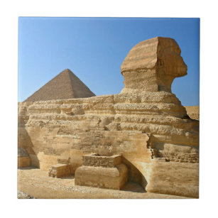 ギザ素晴らしのスフィンクスとカフレピラミッド-エジプト タイル