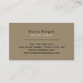 ギザ素晴らしのスフィンクス,エジプト,旅行代理店 名刺 (裏面)