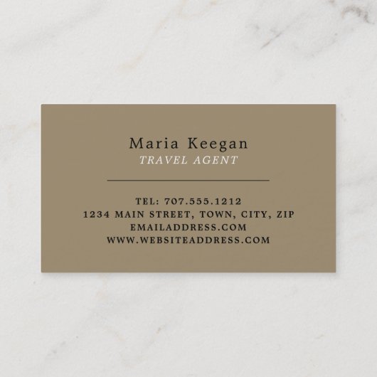 ギザ素晴らしのスフィンクス,エジプト,旅行代理店 名刺 (裏面)