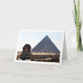 ギザ素晴らしのスフィンクス、ギザのピラミッド、カイロ カード (正面)