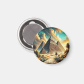 ギザ素晴らしエジプト旅行のピラミッド マグネット (正面/裏面)