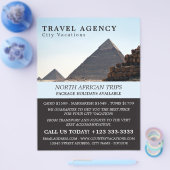 ギザ、カイロ、旅行代理店の広告のピラミッド チラシ (シングル)