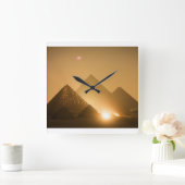 ギザ・ワンドゥーレンのピラミッド スクエア壁時計 (ホーム)