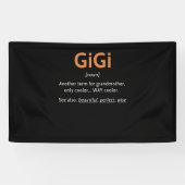 ギジデフィニション女性ギギギフトおばあちゃん誕生日 横断幕 (横)