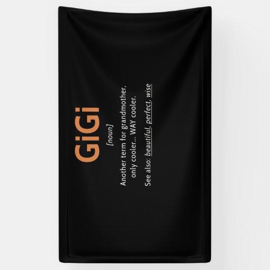 ギジデフィニション女性ギギギフトおばあちゃん誕生日 横断幕 (縦)