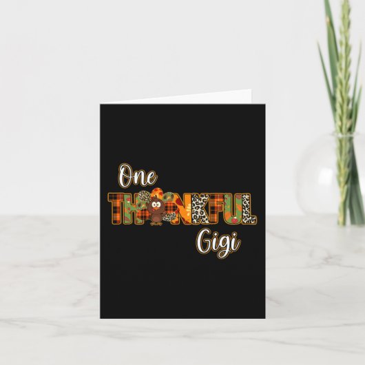 ギジー、感謝の気持ちでいっぱいの七面鳥は、ギジーが感謝するのかぼちゃに恵まれている カード (正面)