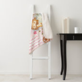 『ギジ・ウェ・ラブ・ユー・フォト・ピンク・フローラ』 |スクリプト文字 シェルパブランケット (インサイチュ)