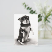 「ギズマ」 – 受賞歴のあるチワワ絵を描ズ ポストカード (スタンド正面)