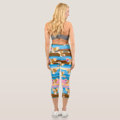 ギズモ | かわいいコミックパターン カプリレギンス (裏面)