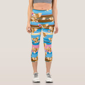 ギズモ | かわいいコミックパターン カプリレギンス (正面)