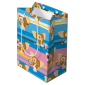 ギズモ | かわいいコミックパターン ミディアムペーパーバッグ (裏面アングル)