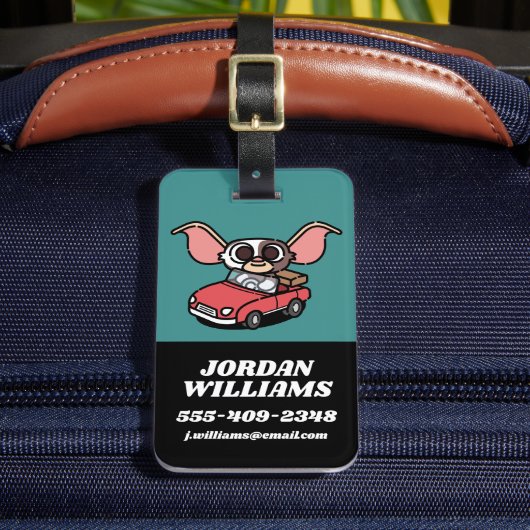 ギズモ |かわいい漫画ドライバ ラゲッジタグ (正面インサイチュ2)