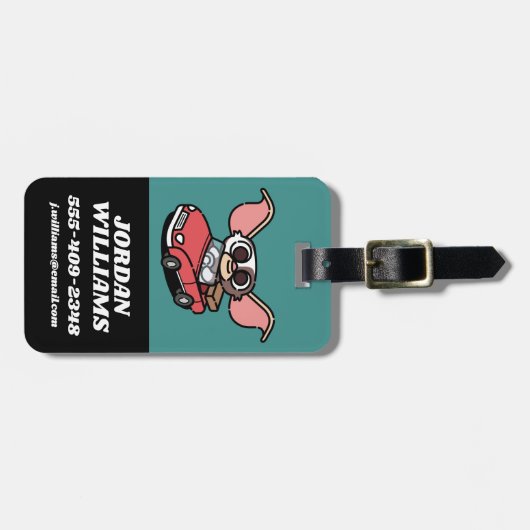 ギズモ |かわいい漫画ドライバ ラゲッジタグ (正面横)