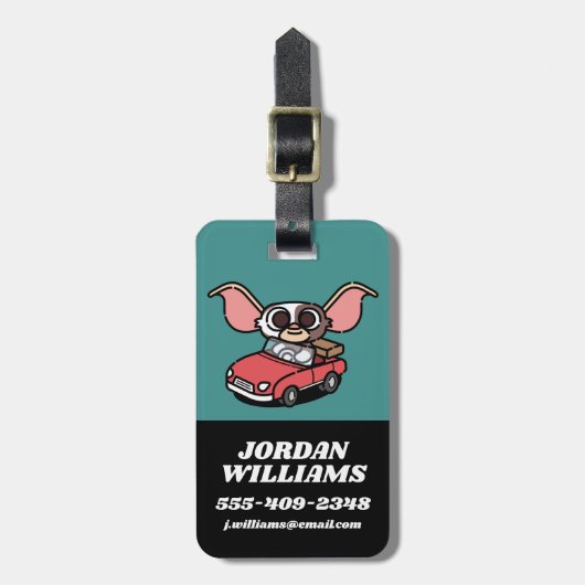ギズモ |かわいい漫画ドライバ ラゲッジタグ (正面縦)