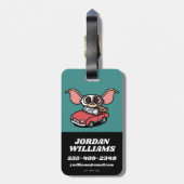 ギズモ |かわいい漫画ドライバ ラゲッジタグ (裏面縦)