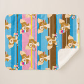 ギズモ |かわいい漫画パターン シェルパブランケット (正面(横))