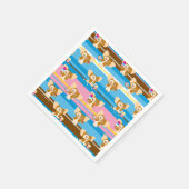 ギズモ |かわいい漫画パターン スタンダードカクテルナプキン (角)