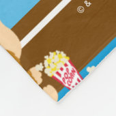 ギズモ |かわいい漫画パターン フリースブランケット (角)