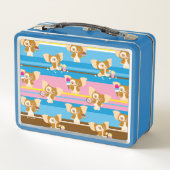 ギズモ |かわいい漫画パターン メタルランチボックス (裏面)