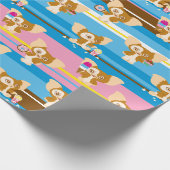 ギズモ |かわいい漫画パターン ラッピングペーパー (角)