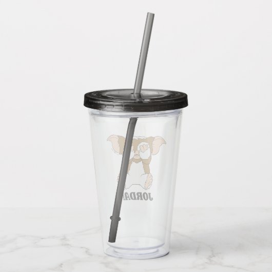 ギズモ |かわいい漫画 |名前の追加 アクリルタンブラー (裏面)