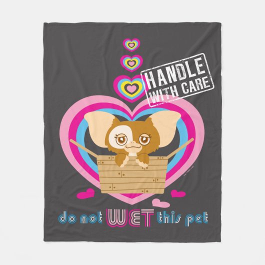 ギズモ |このペットを濡らさないで フリースブランケット (正面)