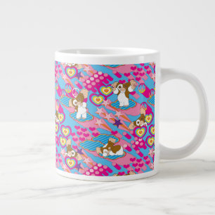 ギズモ ピンクピース&ラブパターン ジャンボコーヒーマグカップ