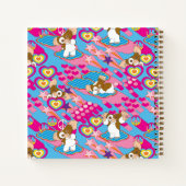 ギズモ |ピンクピース&ラブパターン ノートブック (裏面)