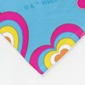 ギズモ |ピンクピース&ラブパターン フリースブランケット (角)