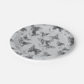 ギズモ | モノクロパターン ペーパープレート (アングル)