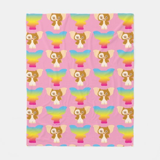 ギズモ |レインボーパターン フリースブランケット (正面)