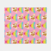 ギズモ |レインボーパターン フリースブランケット (正面(横))