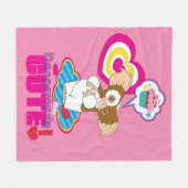 ギズモ |危険なかわいい フリースブランケット (正面(横))