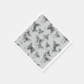 ギズモ |白黒パターン スタンダードカクテルナプキン (角)