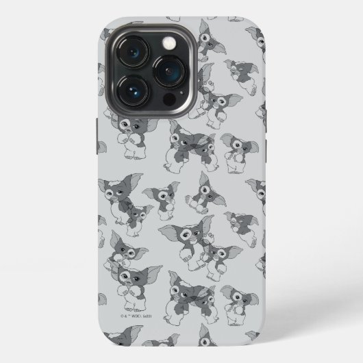 ギズモ |白黒パターン iPhoneケース (裏面)