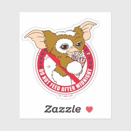 ギズモ |真夜中食べ物を与えの後に行わない シール (シート)