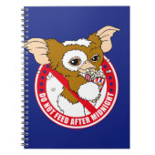 ギズモ |真夜中食べ物を与えの後に行わない ノートブック (正面)