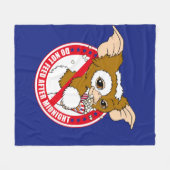 ギズモ |真夜中食べ物を与えの後に行わない フリースブランケット (正面(横))