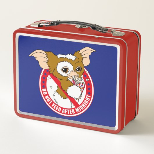 ギズモ |真夜中食べ物を与えの後に行わない メタルランチボックス (裏面)