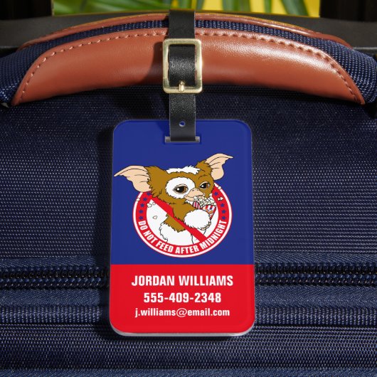 ギズモ |真夜中食べ物を与えの後に行わない ラゲッジタグ (正面インサイチュ2)