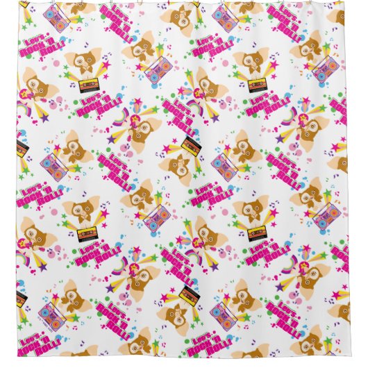 ギズモ | Let's Rock 'n 転が Pattern シャワーカーテン (正面)