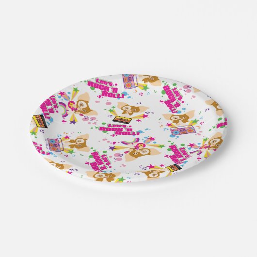 ギズモ | Let's Rock 'n 転が Pattern ペーパープレート (アングル)