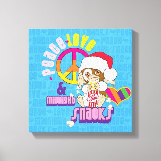 ギズモ | Peace Love & Midnight Snacks キャンバスプリント (正面)