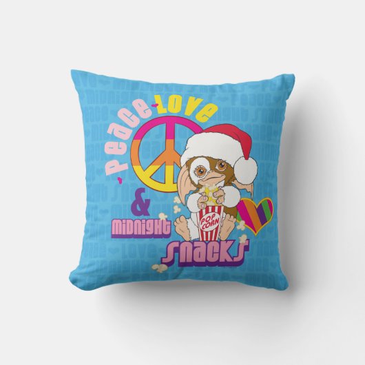 ギズモ | Peace Love & Midnight Snacks クッション (正面)