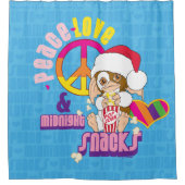 ギズモ | Peace Love & Midnight Snacks シャワーカーテン (正面)