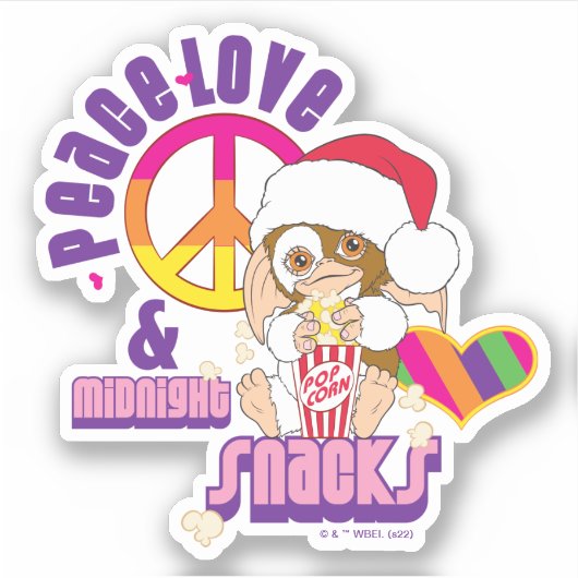 ギズモ | Peace Love & Midnight Snacks シール (正面)