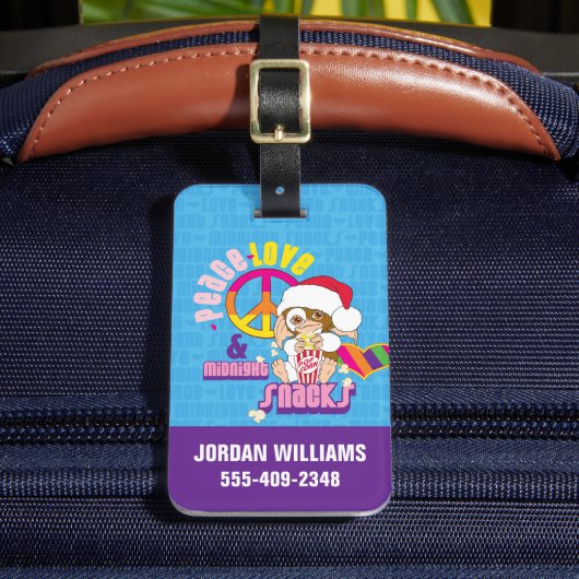 ギズモ | Peace Love & Midnight Snacks ラゲッジタグ (正面インサイチュ2)
