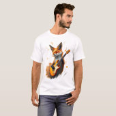 ギタおもしろいキツネ Tシャツ (正面フル)