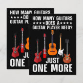 ギタおもしろいープレーヤーアート女子男性へギタリスト区 エンクロージャーカード (正面/裏面)